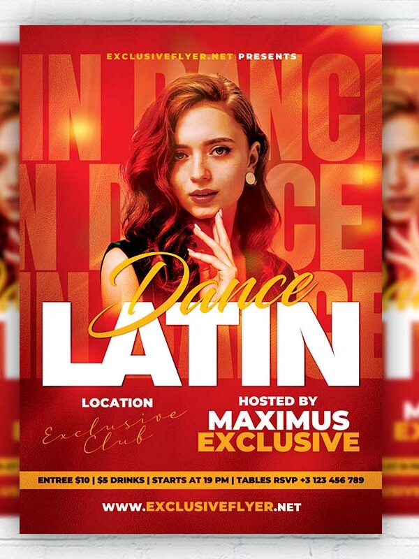 Latin Dance - Flyer PSD Template | ExclusiveFlyer
