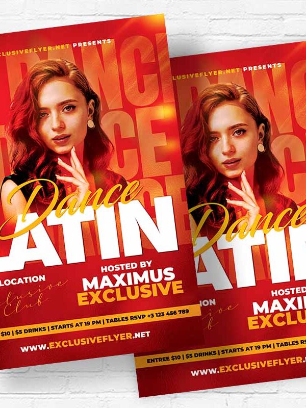 Latin Dance - Flyer PSD Template | ExclusiveFlyer