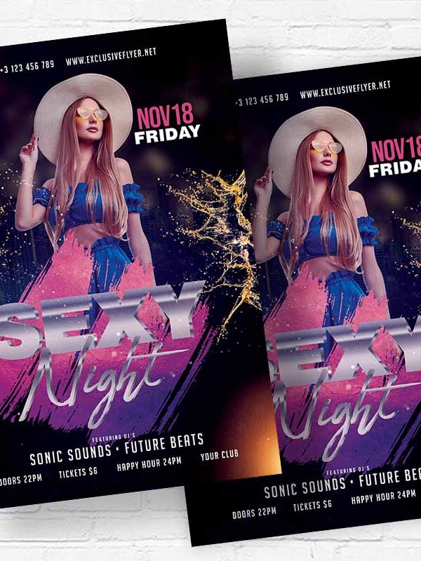 Sexy Night - Flyer PSD Template | ExclusiveFlyer
