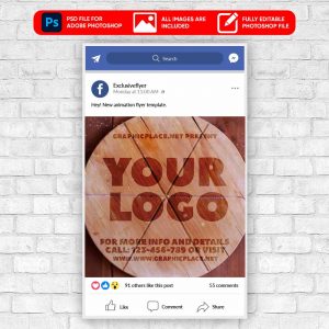 Pizza Time Animated Flyer PSD Template