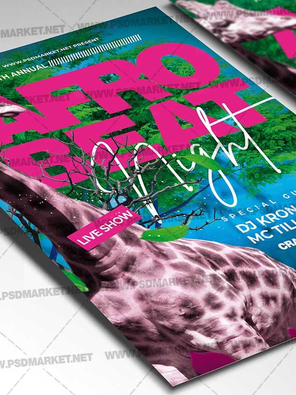 Download Afro Beat Card Printable Template 2