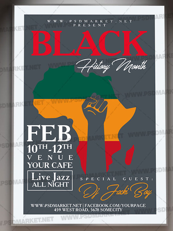 Download Black History Month Card Printable Template 1