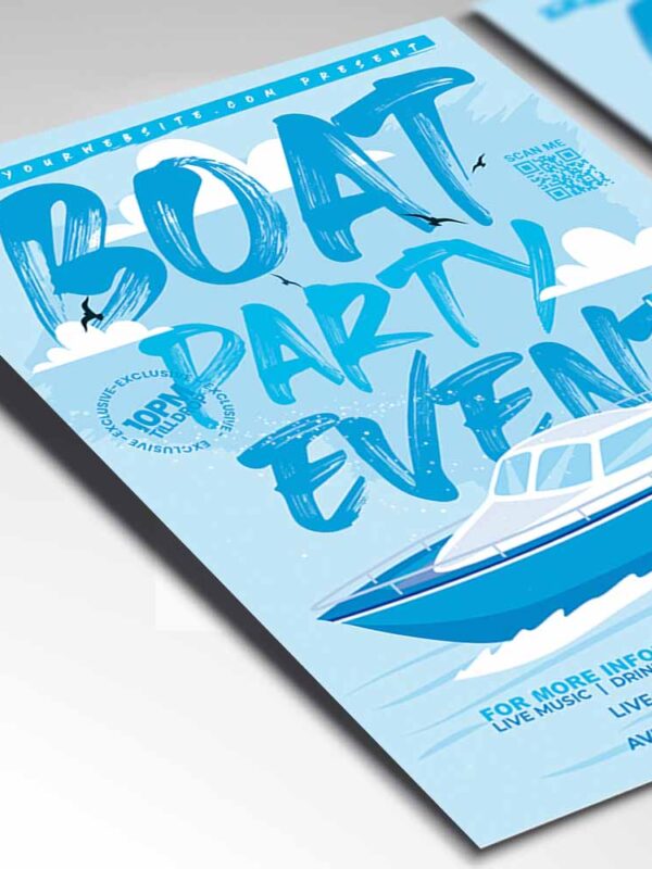 Download Boat Party Card Printable Template 2