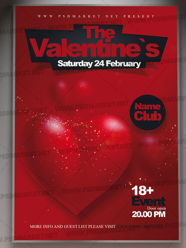 Download Clean Valentines Day Card Printable Template 1