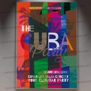 Download Cuba Party Card Printable Template 1