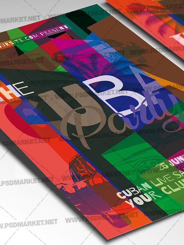 Download Cuba Party Card Printable Template 2