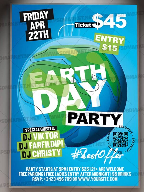 Download Earth Day Card Printable Template 1