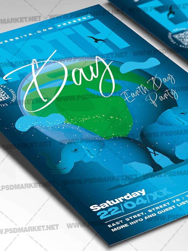 Download Earth Day Event Card Printable Template 2