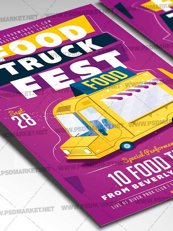Download Food Truck Festival Card Printable Template 2