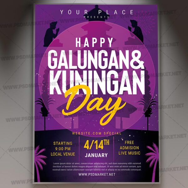 Download Happy Galungan Day Card Printable Template 1
