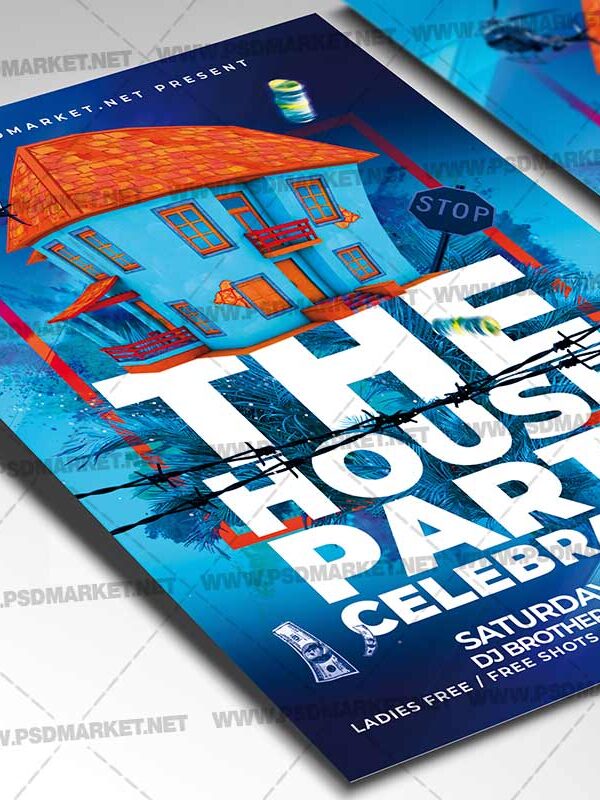 Download House Night Card Printable Template 2