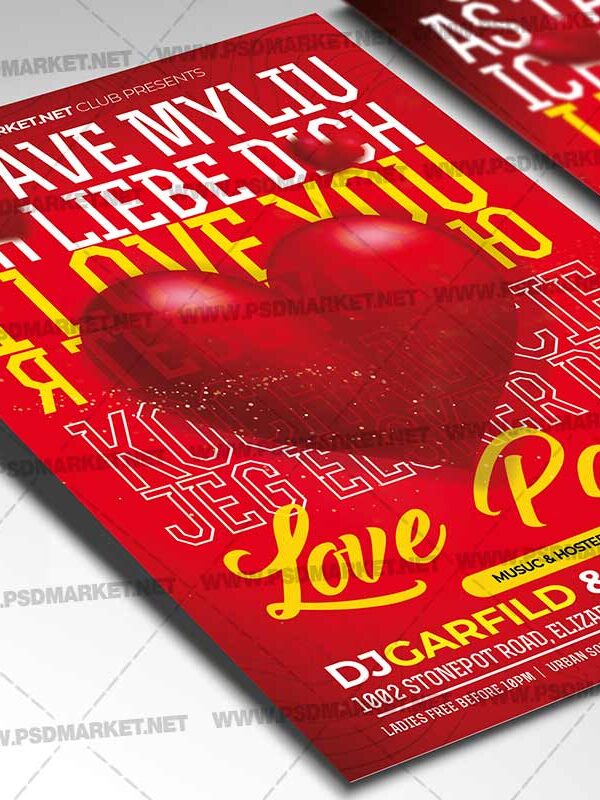 Download I Love You Day Card Printable Template 2