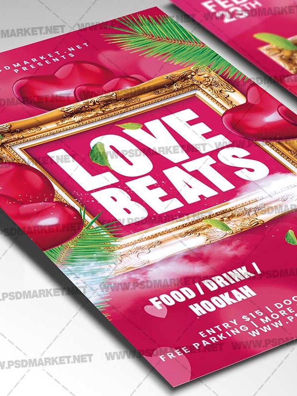 Download Love Beats Card Printable Template 2