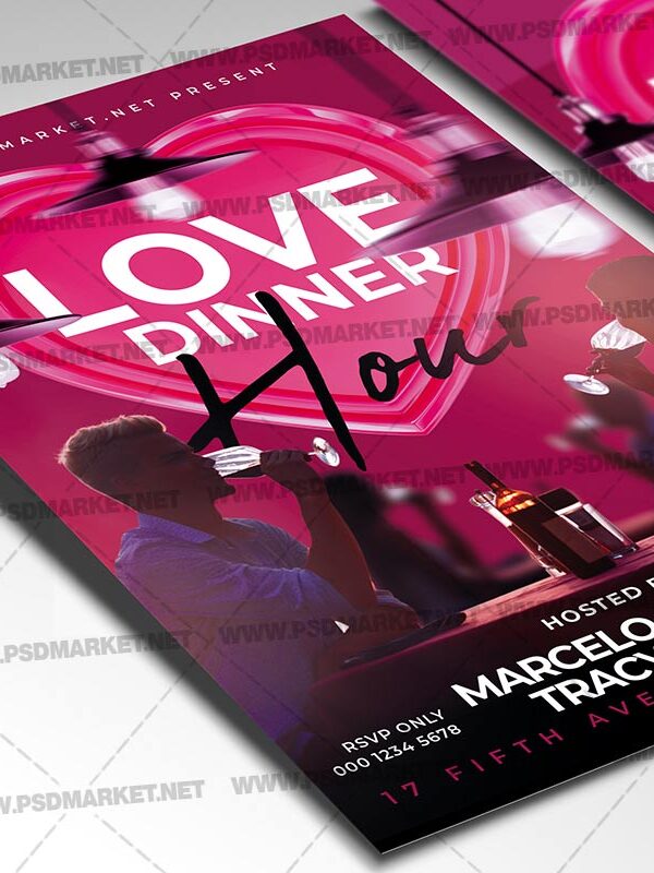 Download Love Dinner Card Printable Template 2