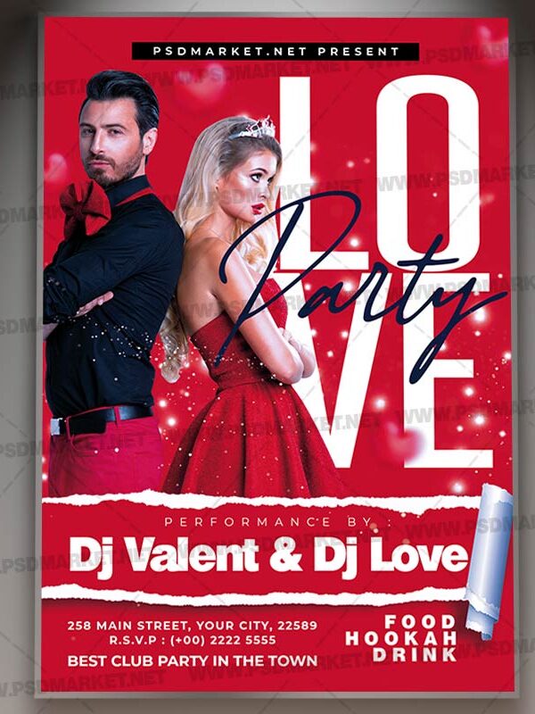 Download Love Event Night Card Printable Template 1