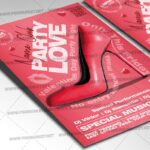 Download Love Party Music Card Printable Template 2