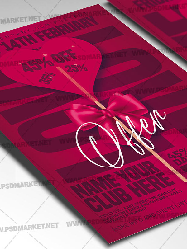 Download Love Sale Card Printable Template 2