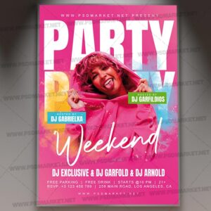 Download Party Weekend Card Printable Template 1