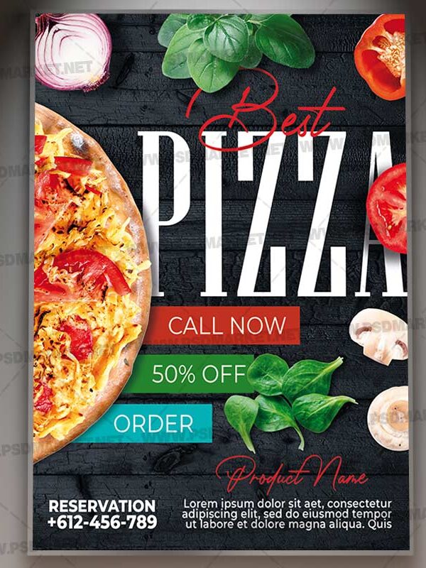 Download Pizza Card Printable Template 1