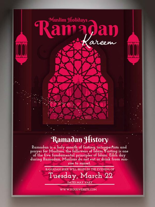 Download Ramadan Card Printable Template 1