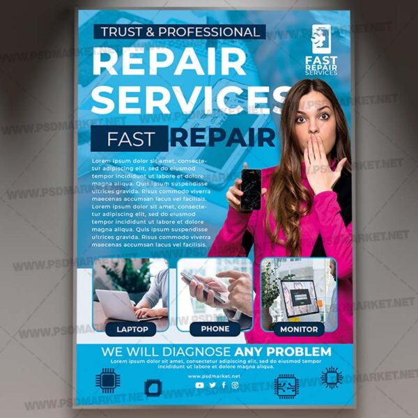 Download Repair Services Card Printable Template 1