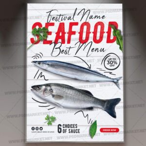 Download Seafood Fest Card Printable Template 1