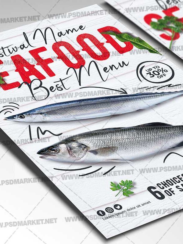 Download Seafood Fest Card Printable Template 2