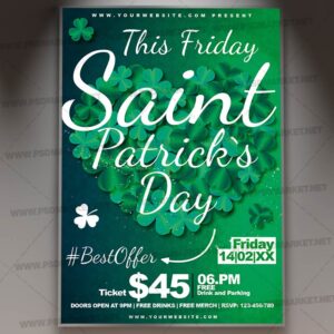 Download St Patricks Day Card Printable Template 1