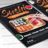 Download Sushi Food Card Printable Template 2