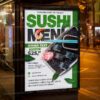 Download Sushi Menu Food Card Printable Template 3