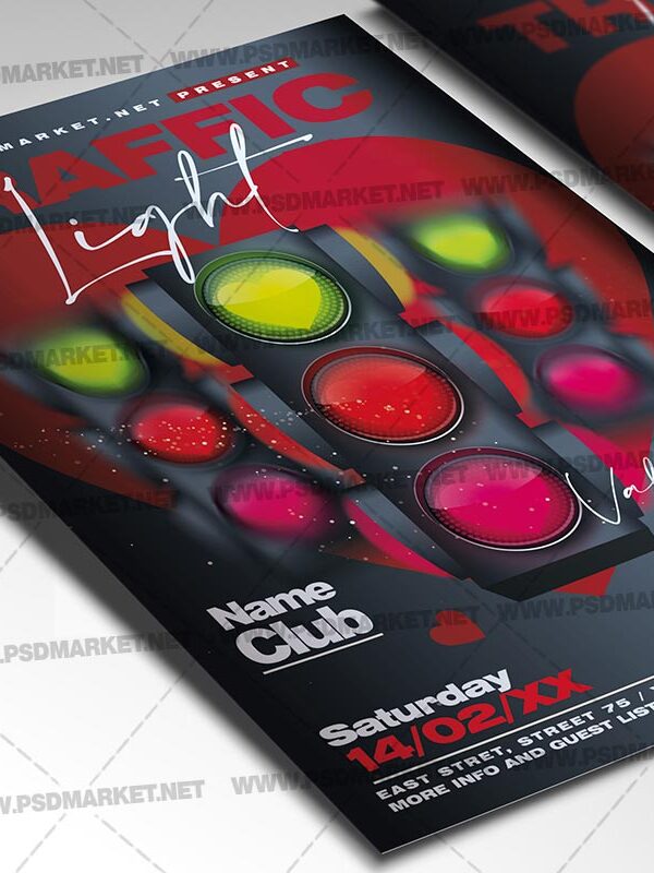 Download Traffic Light Valentines Day Card Printable Template 2