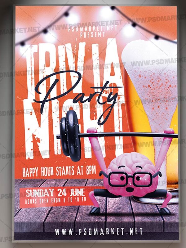 Download Trivia Night Card Printable Template 1