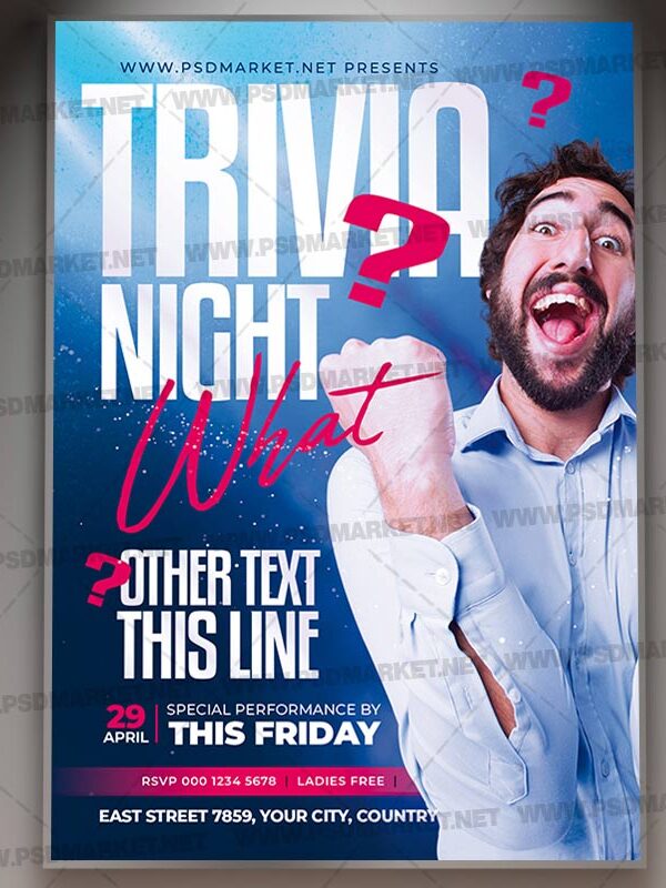 Download Trivia Party Card Printable Template 1