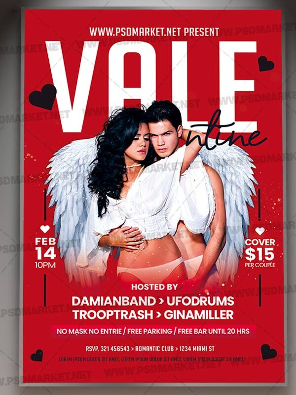 Download Valentine Card Printable Template 1