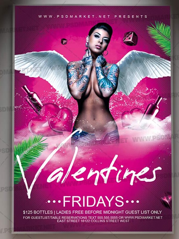 Download Valentines Friday Card Printable Template 1