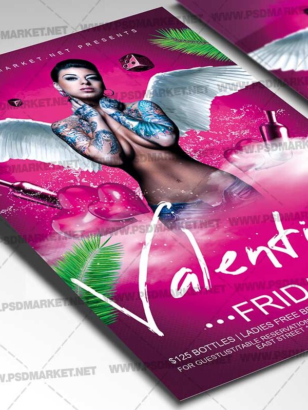 Download Valentines Friday Card Printable Template 2