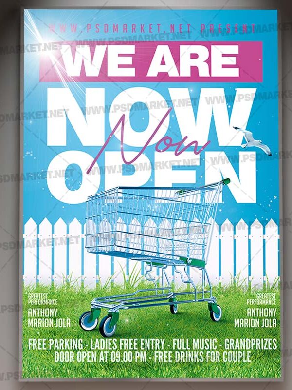 Download We Open Card Printable Template 1