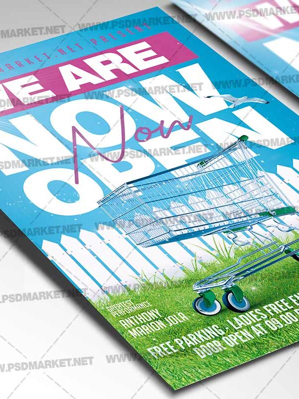 Download We Open Card Printable Template 2