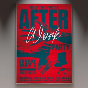Download After Work Party Card Printable Template 1