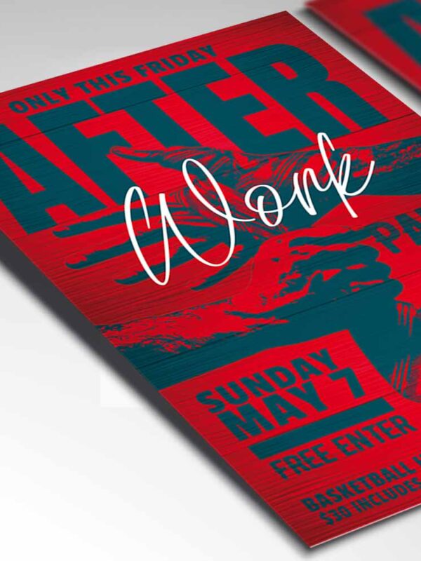 Download After Work Party Card Printable Template 2