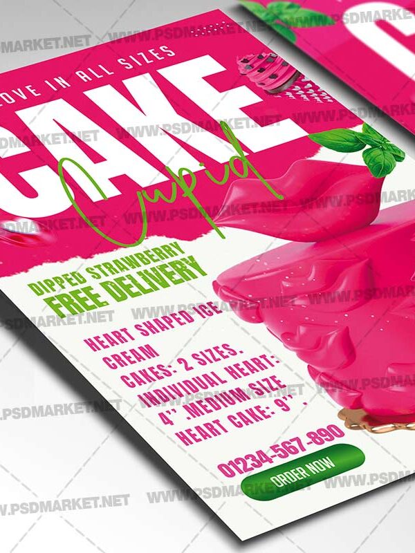 Download Cake Cupid Card Printable Template 2