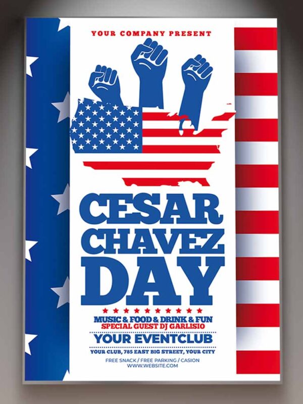 Download Celebrate Cesar Chavez Day Card Printable Template 1
