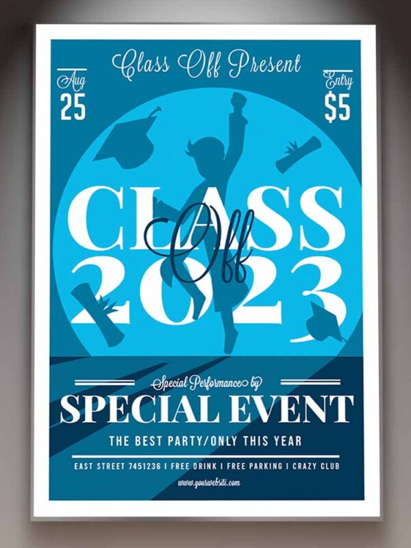 Download Class of 2023 Event Card Printable Template 1