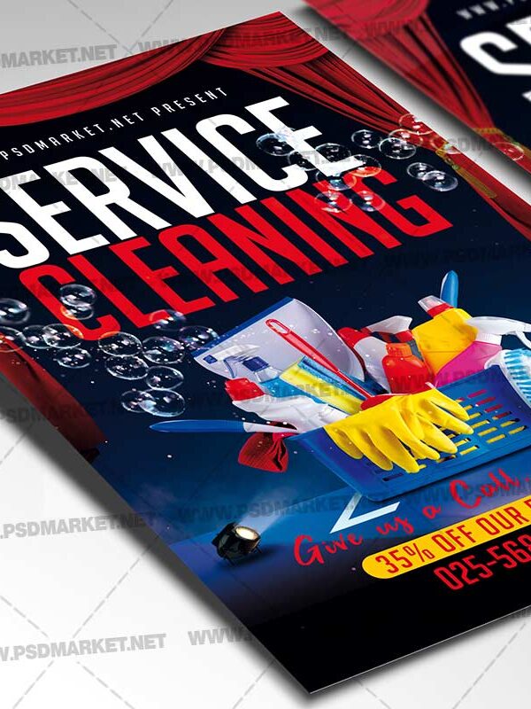 Download Cleaning Service Card Printable Template 2