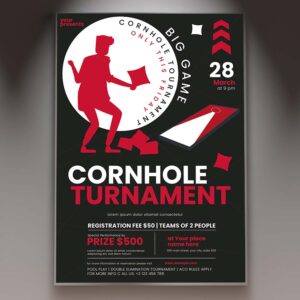 Download Cornhole Party Card Printable Template 1