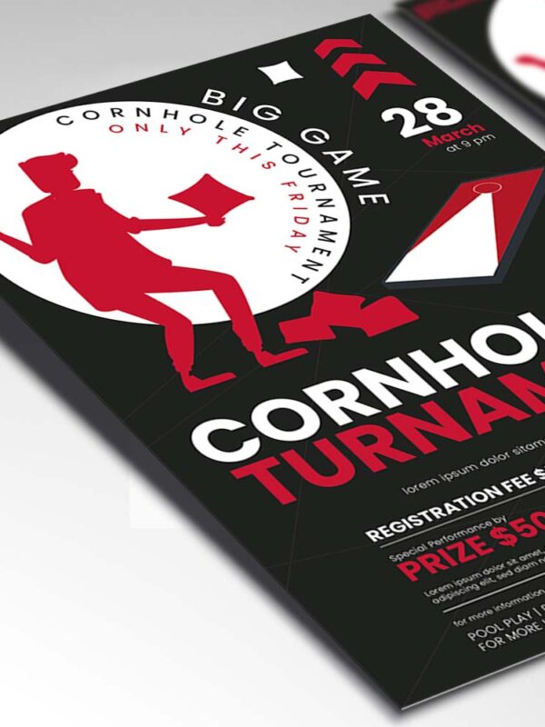 Download Cornhole Party Card Printable Template 2