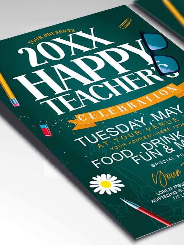 Download Happy Teachers Day Card Printable Template 2