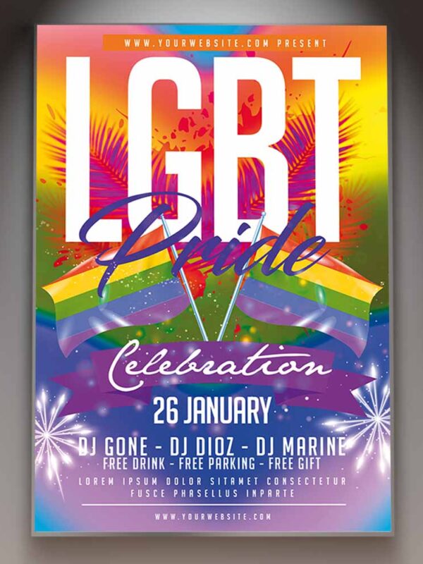 Download LGBT Pride Card Printable Template 1