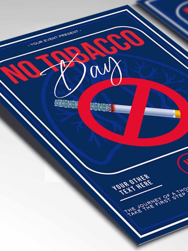 Download No Tobacco Day Card Printable Template 2