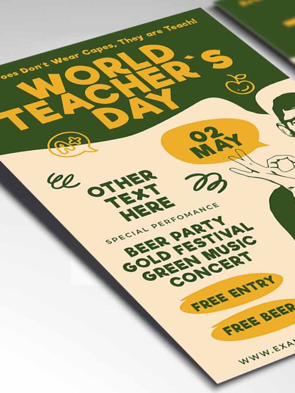Download Teachers Day Card Printable Template 2